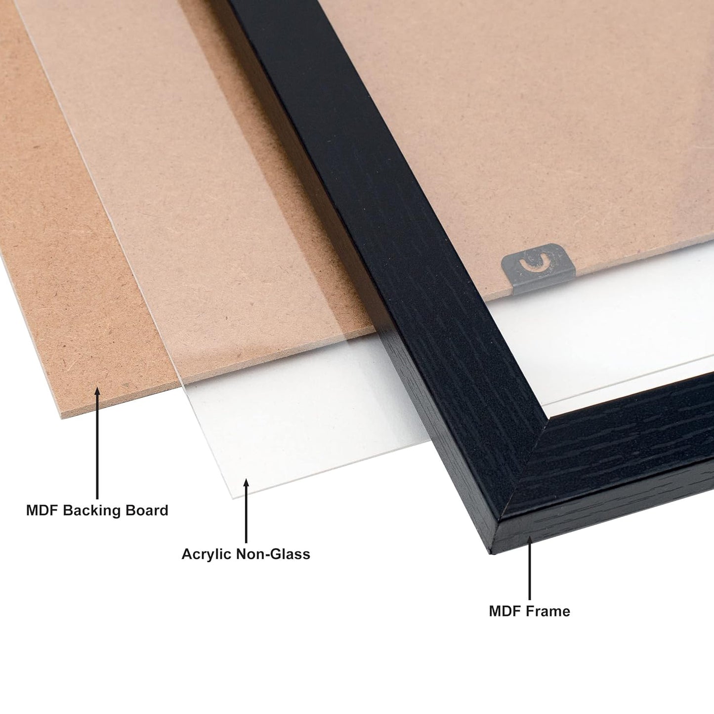 Wooden Gloss Black A4 Frame