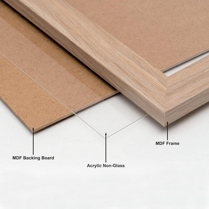 Wooden Oak Wood A2 Frame